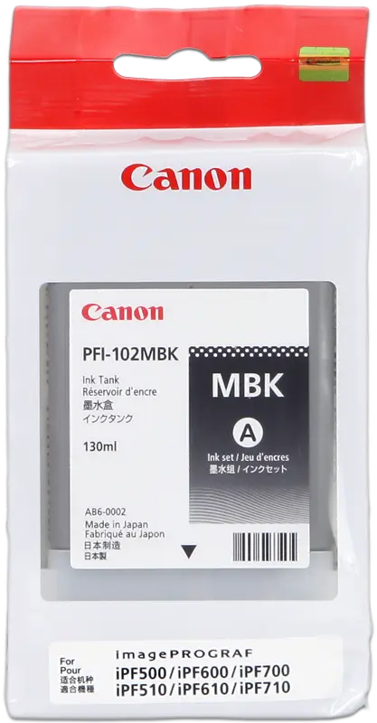 Original Canon PFI-102mbk Schwarz Druckerpatrone 0894B001