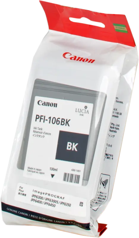 Original Canon PFI-106bk Schwarz Druckerpatrone 6621B001