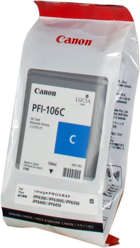 Original Canon PFI-106c Cyan Druckerpatrone 6622B001