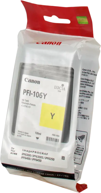 Original Canon PFI-106y Gelb Druckerpatrone 6624B001