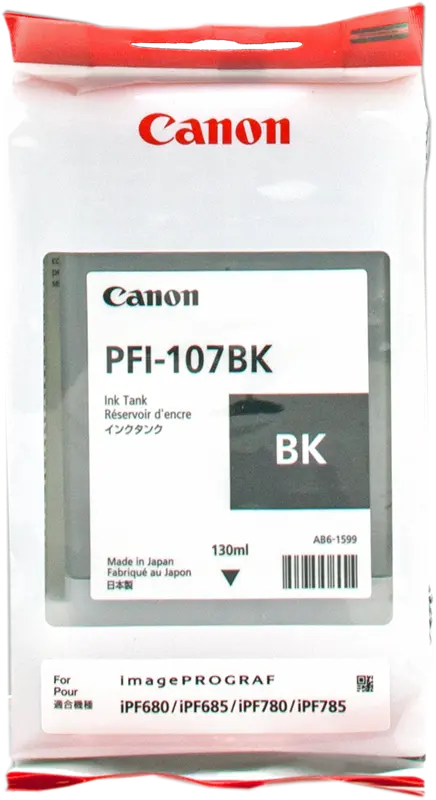 Original Canon PFI-107bk Schwarz Druckerpatrone 6705B001
