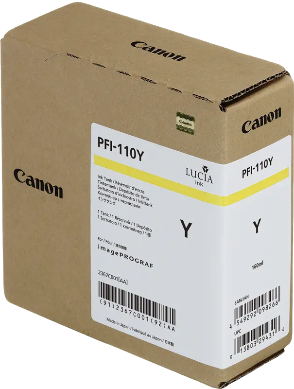 Original Canon PFI-110y Gelb Druckerpatrone 2367C001