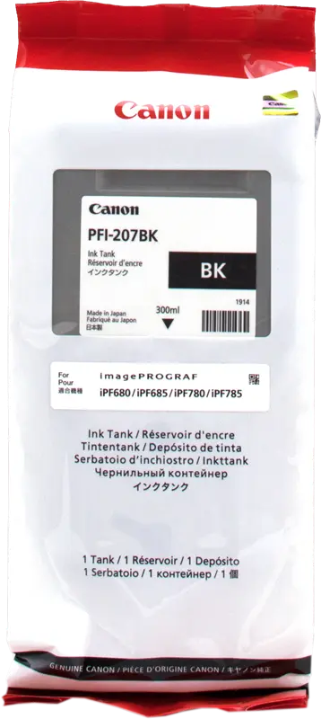 Original Canon PFI-207bk Schwarz Druckerpatrone 8789B001