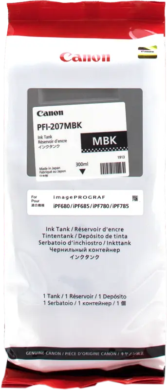 Original Canon PFI-207mbk Schwarz (Matt) Druckerpatrone 8788B001