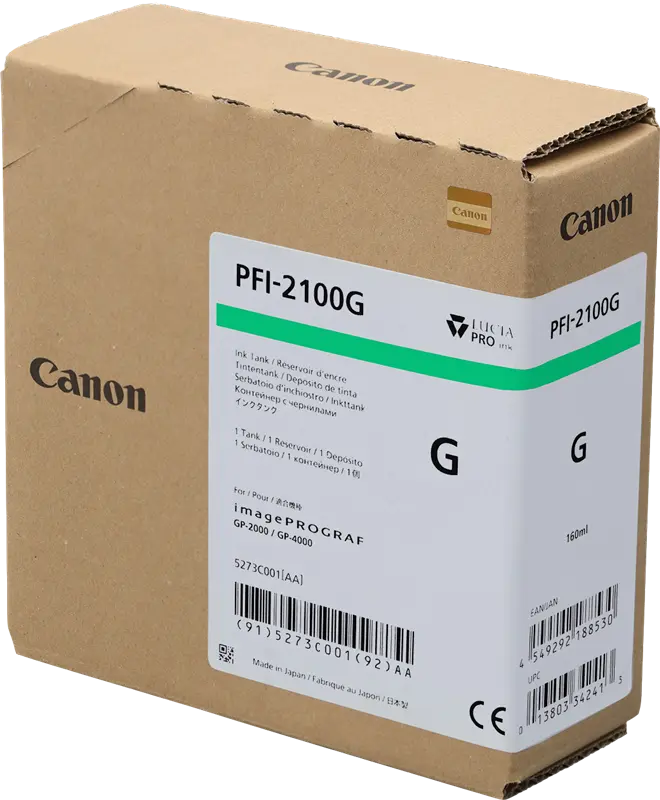 Original Canon PFI-2100g Grün Druckerpatrone 5273C001
