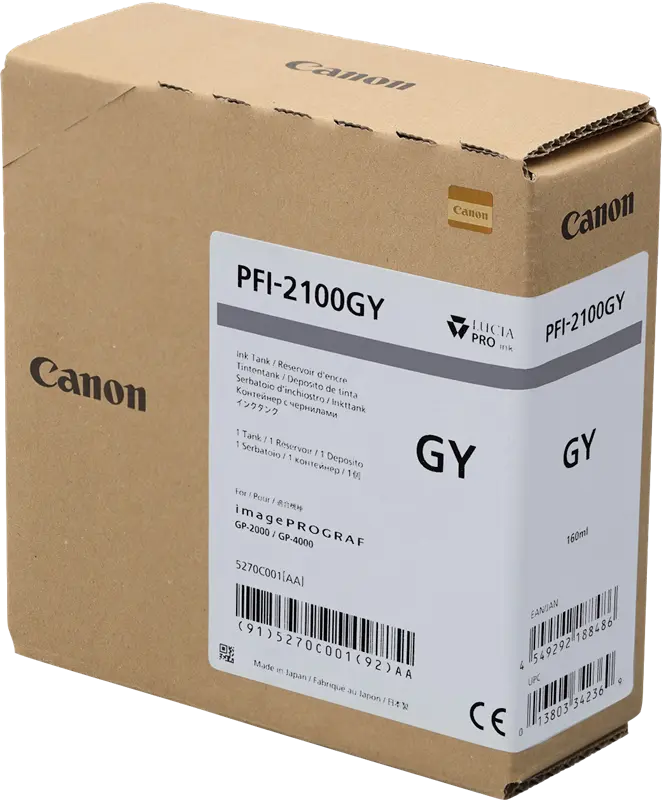 Original Canon PFI-2100gy Grau Druckerpatrone 5270C001