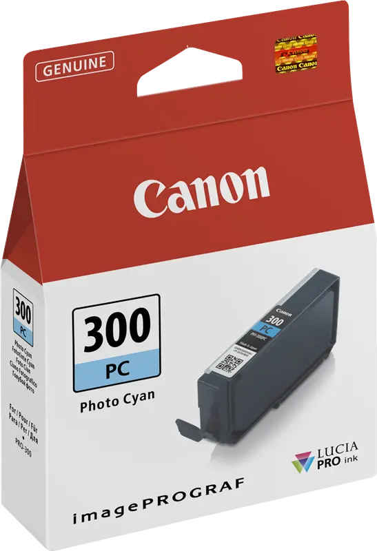 Original Canon PFI-300pc Cyan (Foto) Druckerpatrone 4197C001