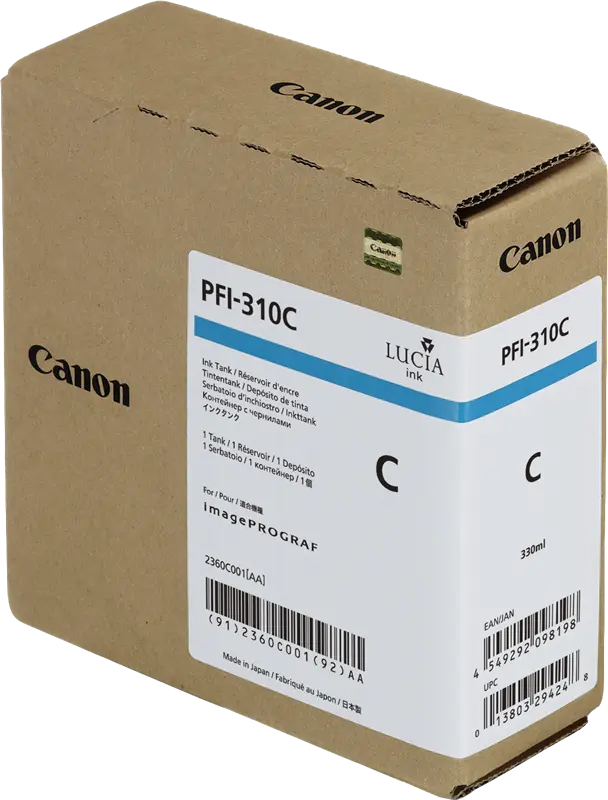 Original Canon PFI-310c Cyan Druckerpatrone 2360C001