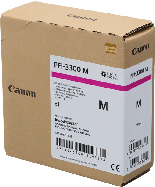 Original Canon PFI-3300m Magenta Druckerpatrone 6435C001