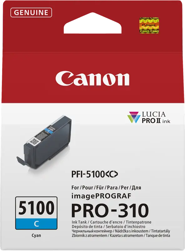 Original Canon PFI-5100c Cyan Druckerpatrone 6953C001