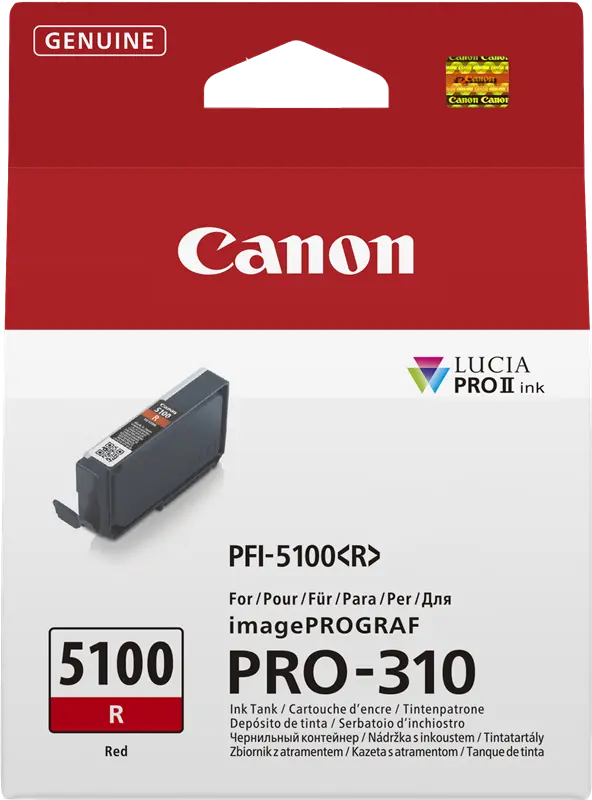 Original Canon PFI-5100r Rot Druckerpatrone 6958C001