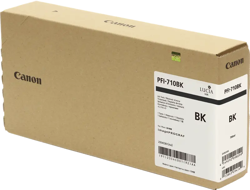 Original Canon PFI-710bk Schwarz Druckerpatrone 2354C001