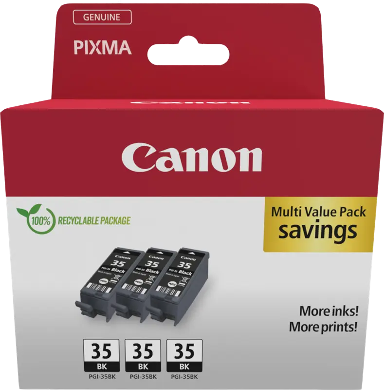 Original Canon PGI-35BK 3er Multipack Schwarz