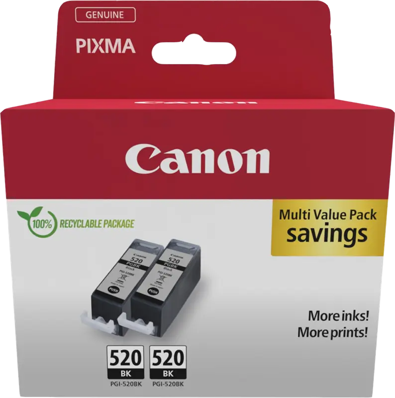 Original Canon PGI-520BK Multipack Schwarz