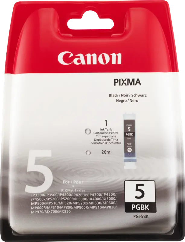 Original Canon PGI-5bk Schwarz Druckerpatrone 0628B001