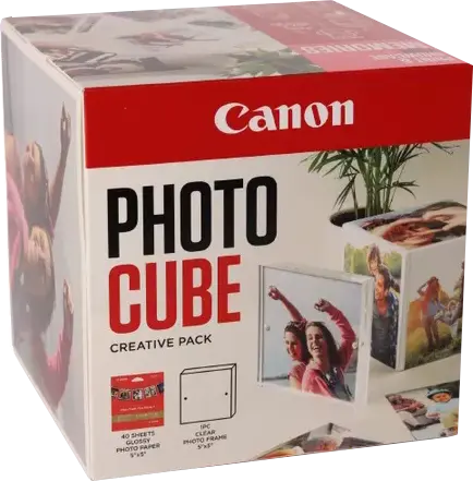 Original Canon PP-201 - Glänzend - pink - 130 x 130 mm 40 Blatt Fotopapier Pink