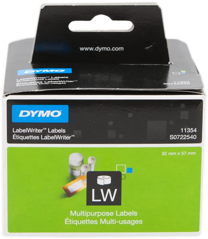 Original DYMO 11354 Universaletiketten 57 x 32mm Weiss