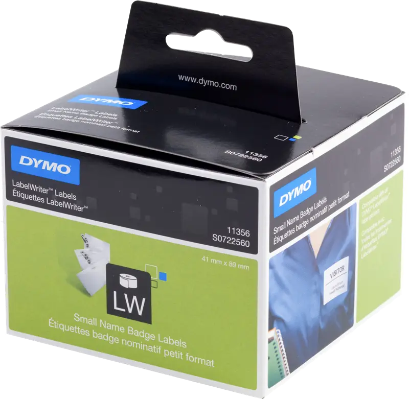 Original DYMO 11356 Namensetiketten 41 x 89mm Weiss