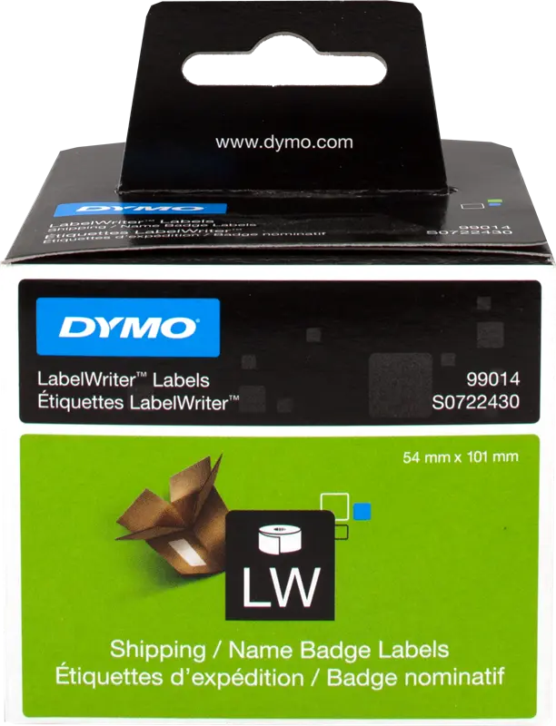 Original DYMO 99014 Versand-Etiketten 101 x 54mm Weiss