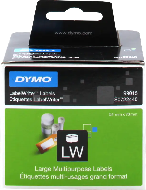 Original DYMO S0722440 Etiketten Rolle 54x70mm Papier 320 St. Weiss