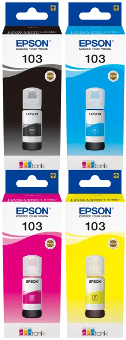 Original Epson 103 Multipack Schwarz / Cyan / Magenta / Gelb