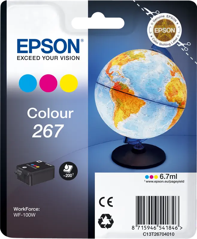 Original Epson 267 mehrere Farben Druckerpatrone C13T26704010