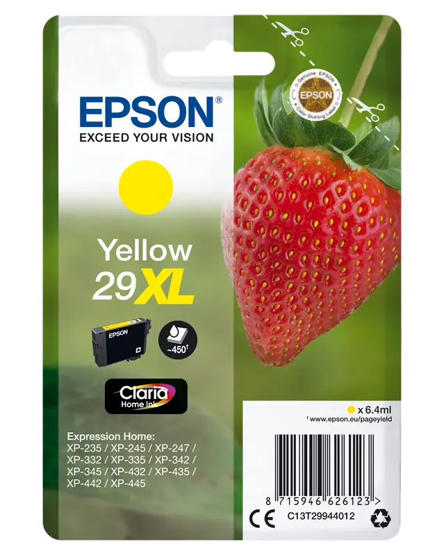 Original Epson 29 XL Gelb Druckerpatrone C13T29944012