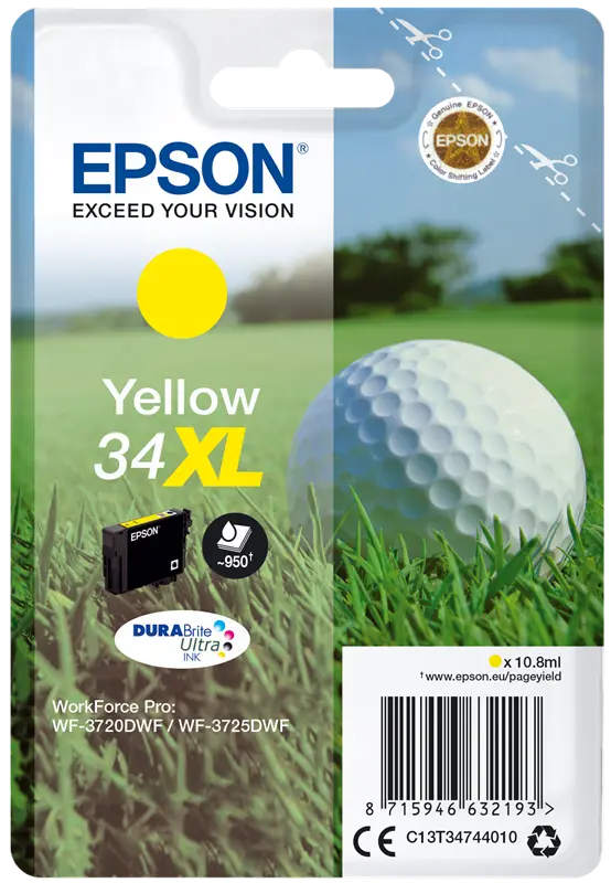 Original Epson 34 XL Gelb Druckerpatrone C13T34744010