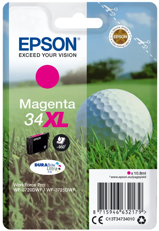 Original Epson 34 XL Magenta Druckerpatrone C13T34734010