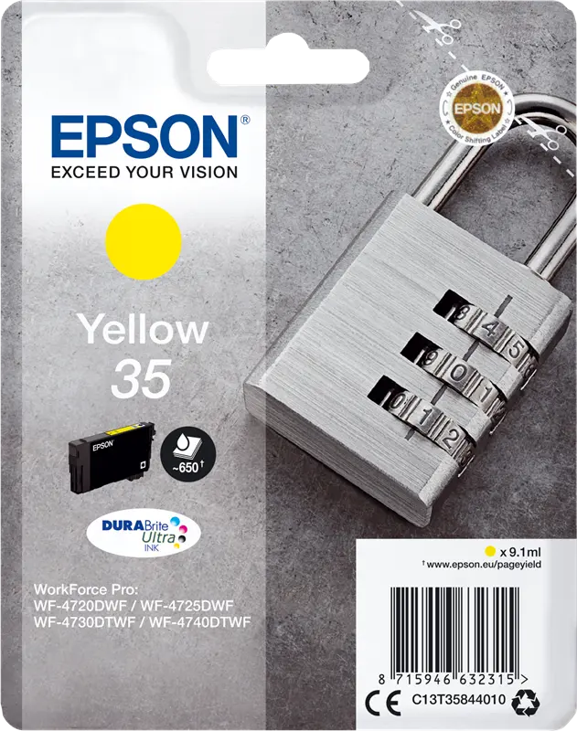 Original Epson 35 Gelb Druckerpatrone C13T35844010