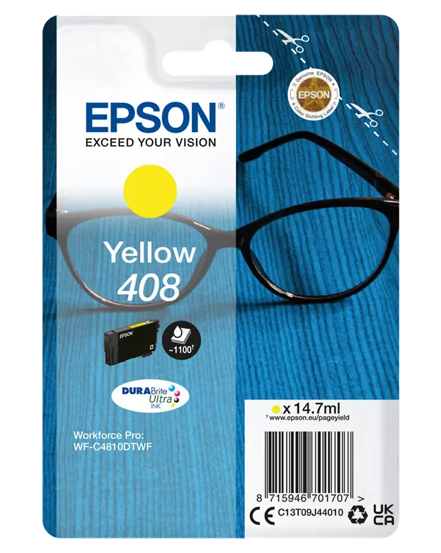 Original Epson 408 Gelb Druckerpatrone C13T09J44010