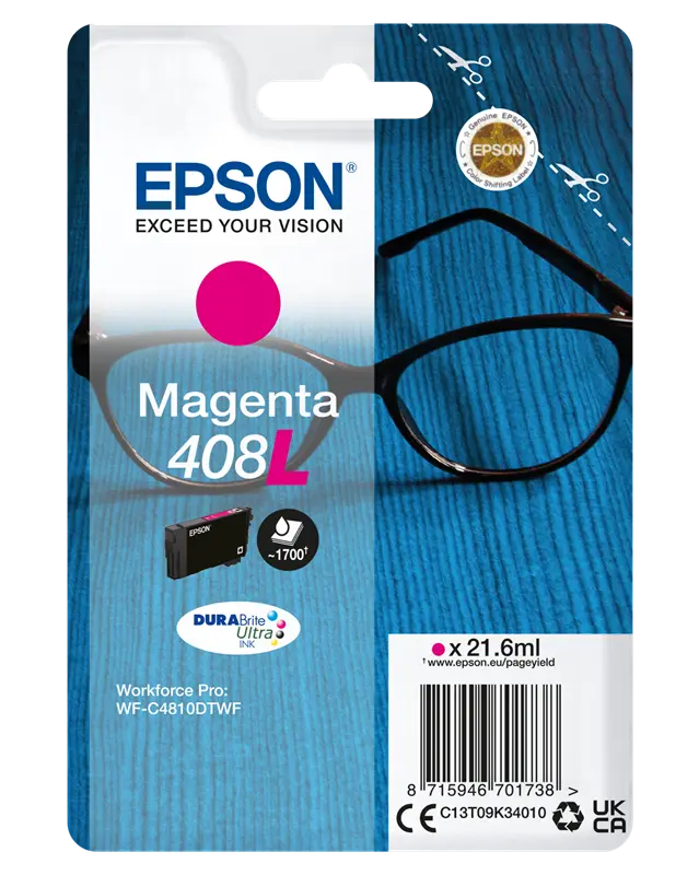 Original Epson 408L Magenta Druckerpatrone C13T09K34010