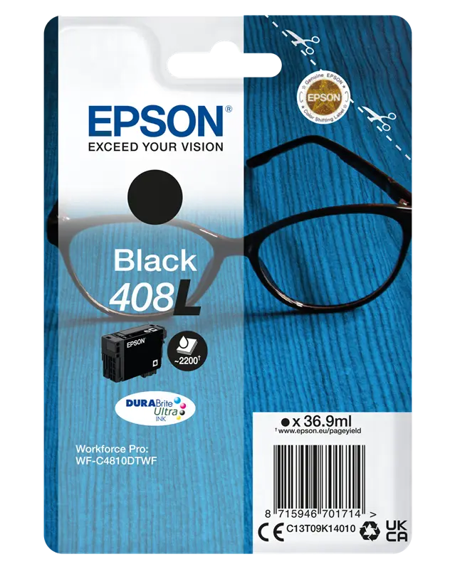 Original Epson 408L Schwarz Druckerpatrone C13T09K14010