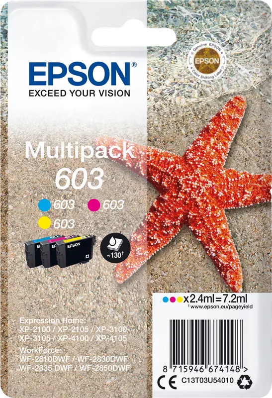 Original Epson 603 Multipack Cyan / Magenta / Gelb