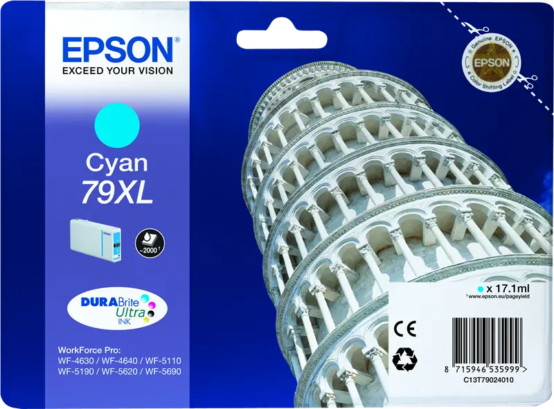 Original Epson 79 XL Cyan Druckerpatrone C13T79024010