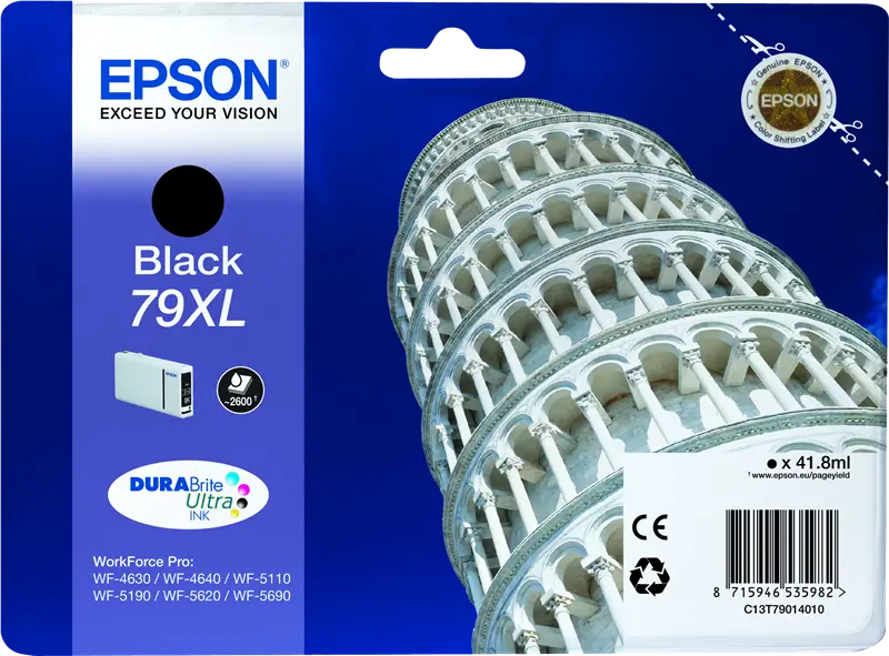Original Epson 79 XL Schwarz Druckerpatrone C13T79014010