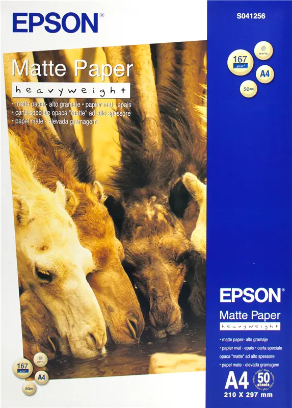 Original Epson Matte Heavyweight Papier Inkjet A4 Weiss