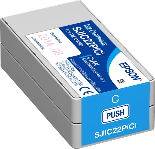 Original Epson SJIC22P-C Cyan Druckerpatrone C33S020602