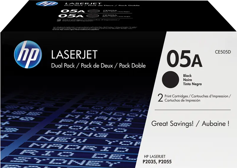 Original HP 05A Multipack Schwarz