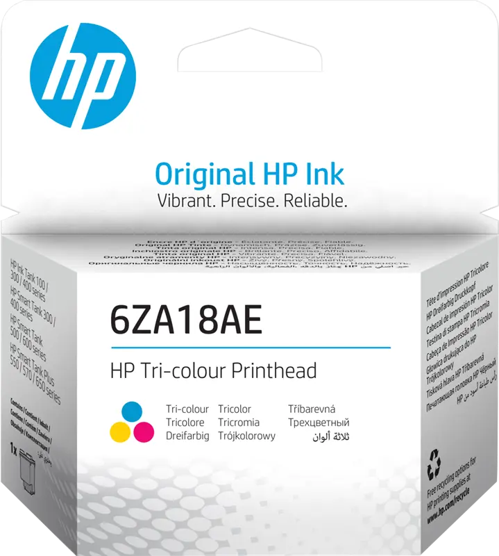 Original HP 100/300/400 Serie Druckkopf Cyan / Magenta / Gelb (6ZA18AE)