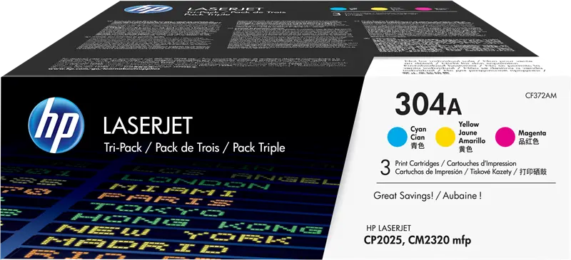 Original HP 304A Multipack Cyan / Magenta / Gelb