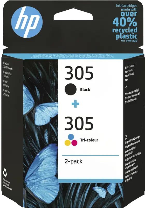 Original HP 305 Multipack Schwarz / mehrere Farben