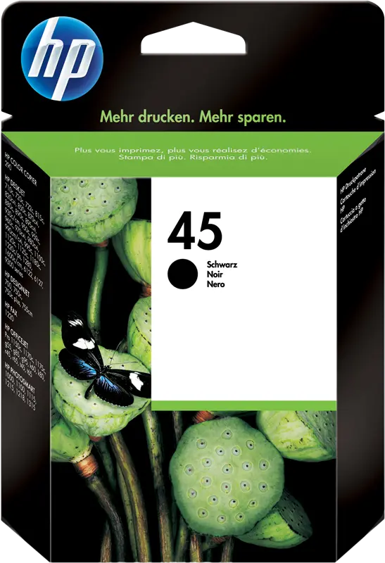 Original HP 45 Schwarz Druckerpatrone 51645AE