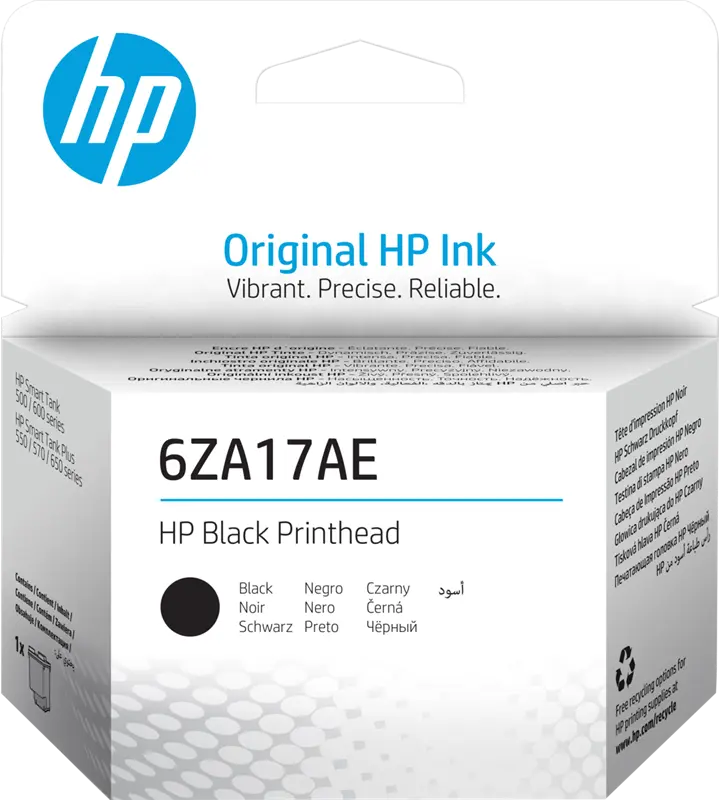 Original HP 500/600 Serie Druckkopf Schwarz (6ZA17AE)