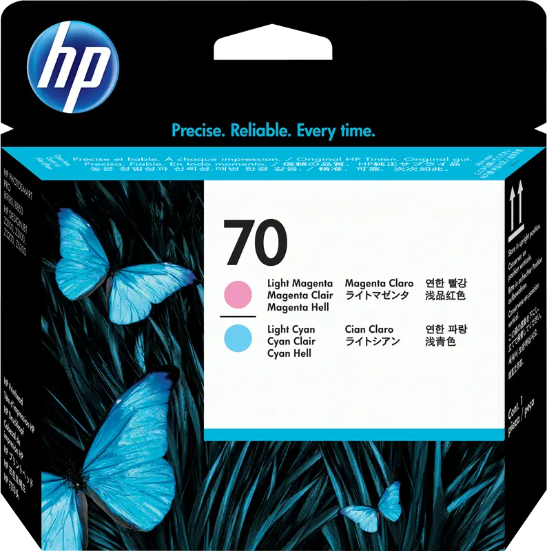 Original HP 70 Druckkopf Cyan (hell) / Pink (hell) (C9405A)