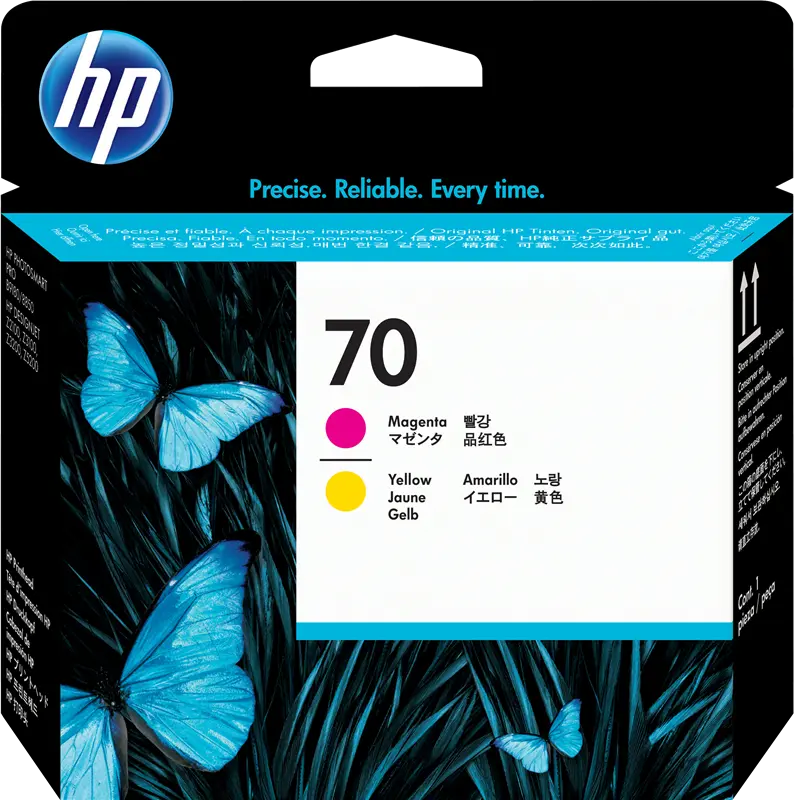 Original HP 70 Druckkopf Gelb / Magenta (C9406A)