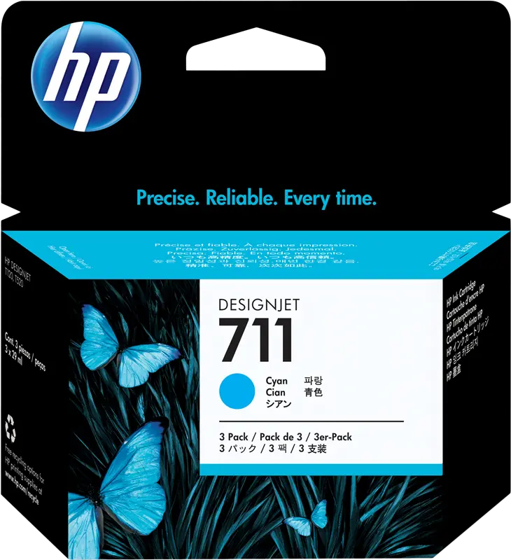 Original HP 711 Multipack Cyan