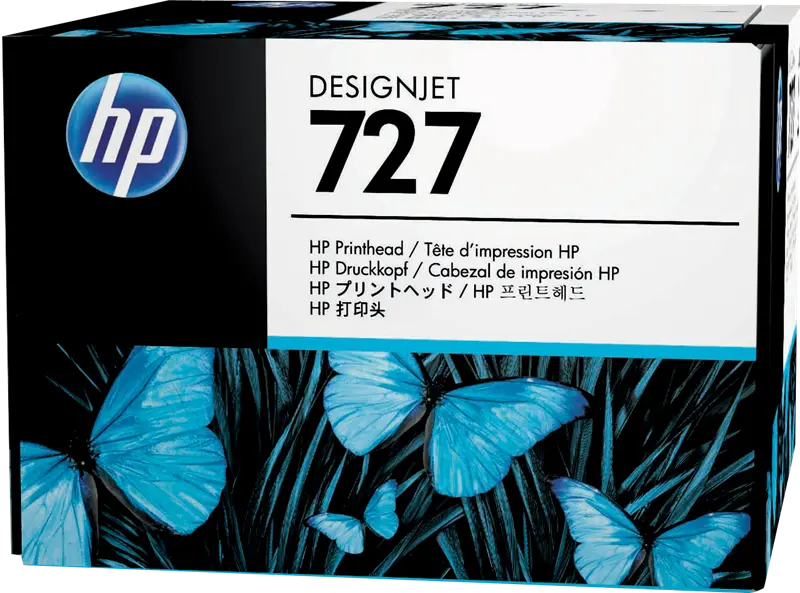 Original HP 727 Druckkopf Schwarz / Cyan / Magenta / Gelb (B3P06A)