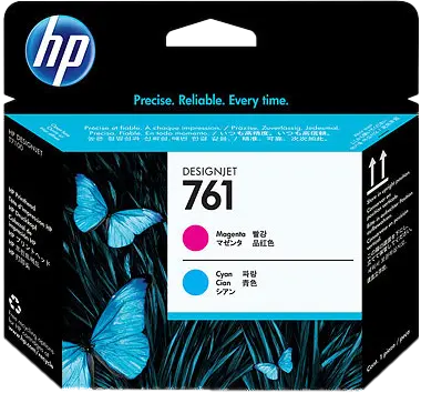 Original HP 761 Druckkopf Cyan / Magenta (CH646A)
