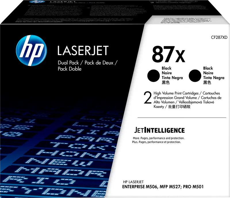 Original HP 87X Multipack Schwarz